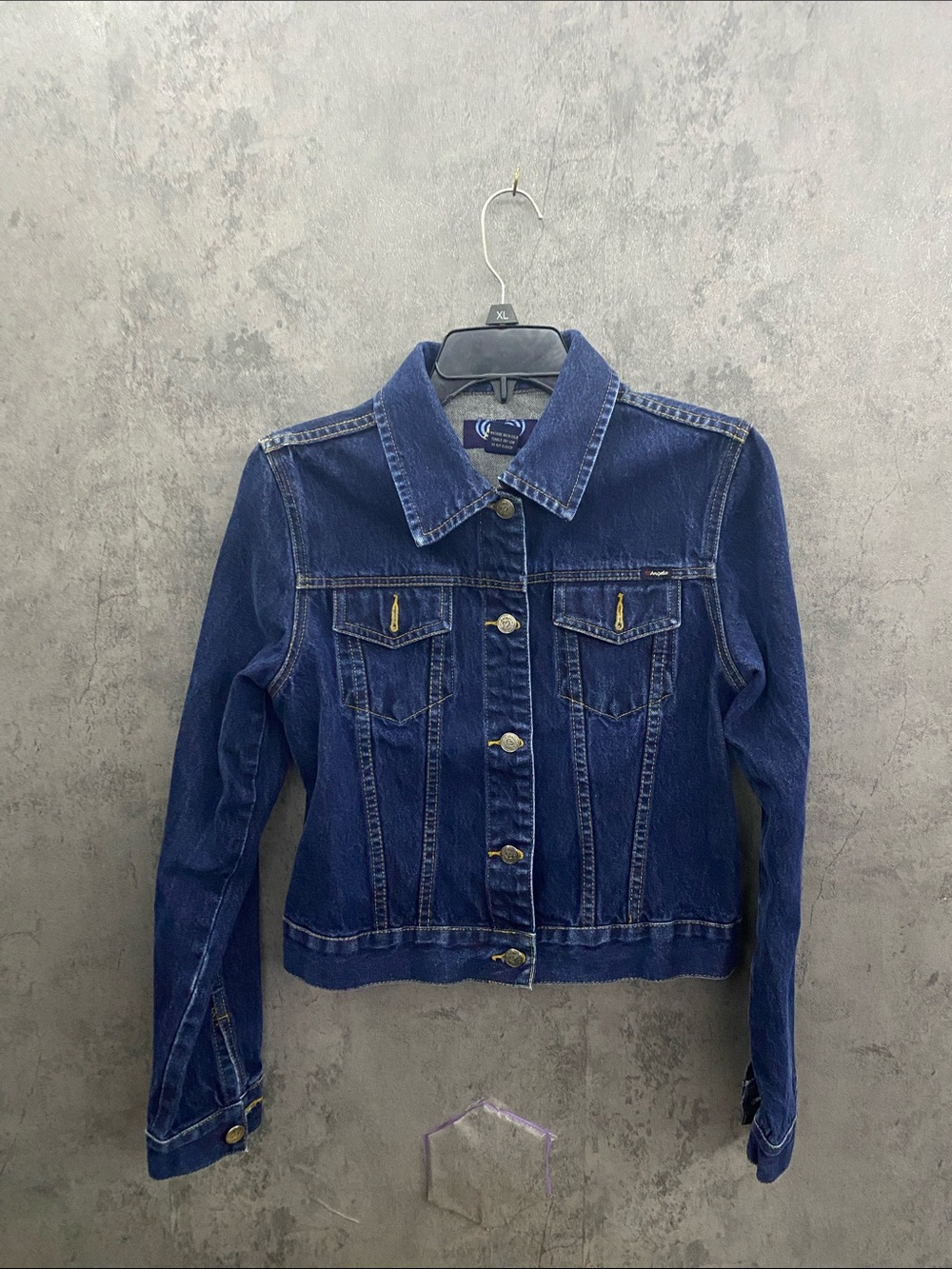 Angels Dark Blue Denim Jean Jacket for Women